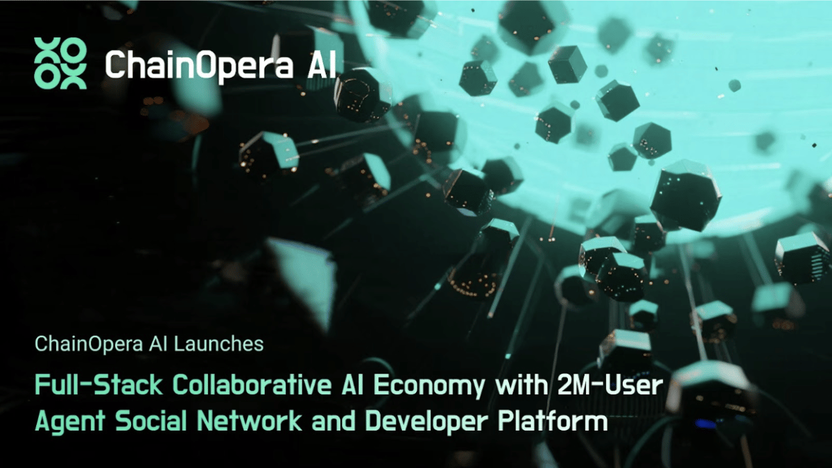 ChainOpera AI Launches Full-Stack Collaborative AI Economy with 2M Users and 50K Developers Onboarded to Its Agent Social Network